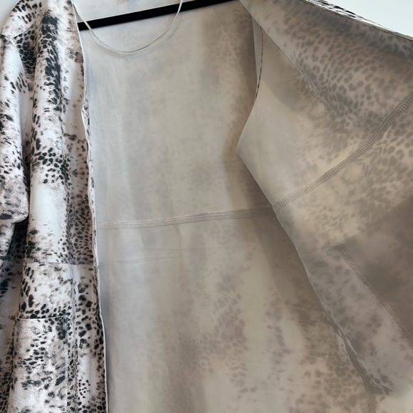 Philosophy 2X Animal Print Faux Leather Open Front Cardigan with Pockets - Picture 6 of 9